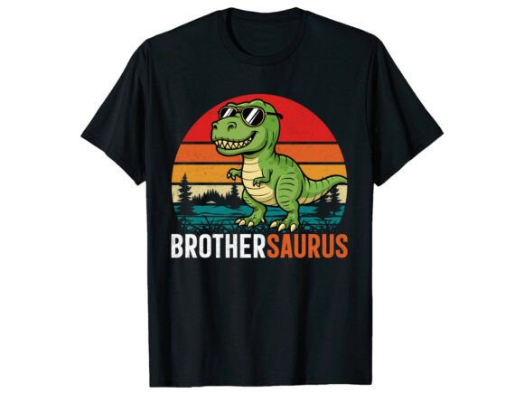 Celebrate with Brothersaurus Dinosaur Family T-Shirt