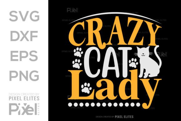 Crazy Cat Lady SVG: A Fun T-Shirt Design for Cat Enthusiasts