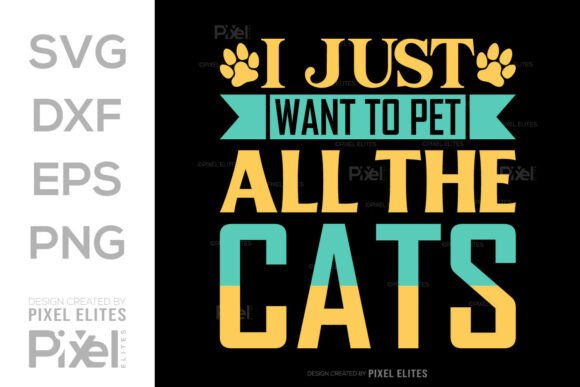 Cute and Playful Cat SVG for T-Shirt Designs and Graphics