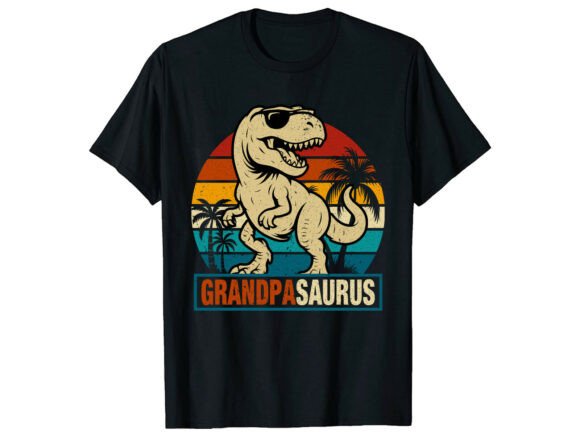 Grandpasaurus Dinosaur Family T-Shirt: A Unique Graphic Design Asset
