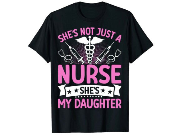 Proud Mom Daughter Gift Nurse T-Shirt: A Modern Graphics Asset