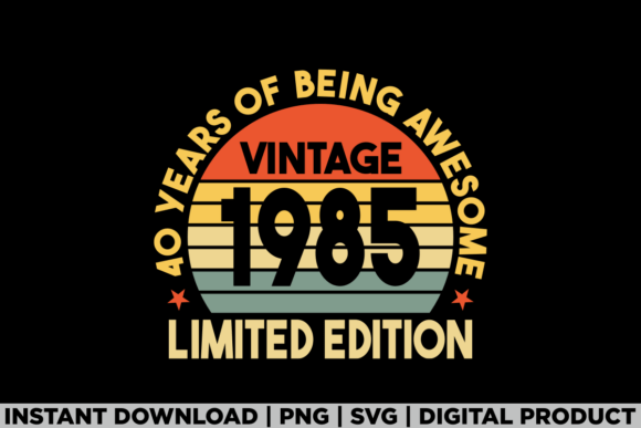 Review: 1985 Vintage 40th Birthday Dad Gift Tee Graphics