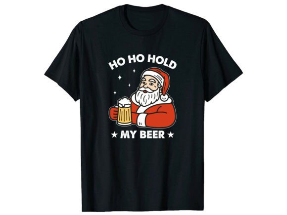 Review: Santa Hold My Beer Christmas T-Shirt Graphics