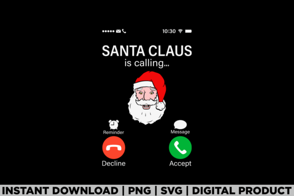Santa Claus is Calling: A Perfect T-Shirt Design for Festive Graphics