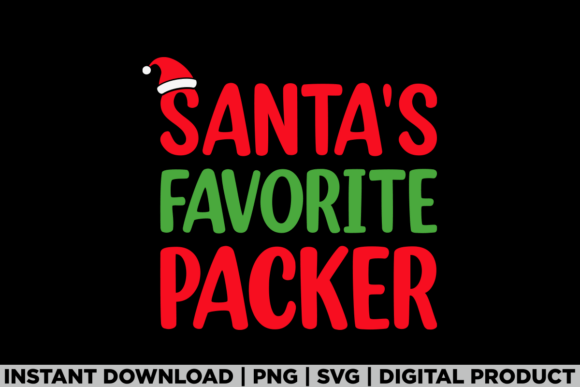 Santas Favorite Packer Christmas T-Shirt Designs