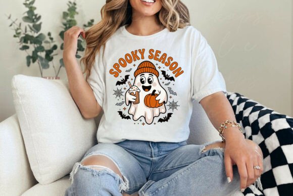 Spooky Season – Halloween Ghost for T-Shirt Designs and Graphics